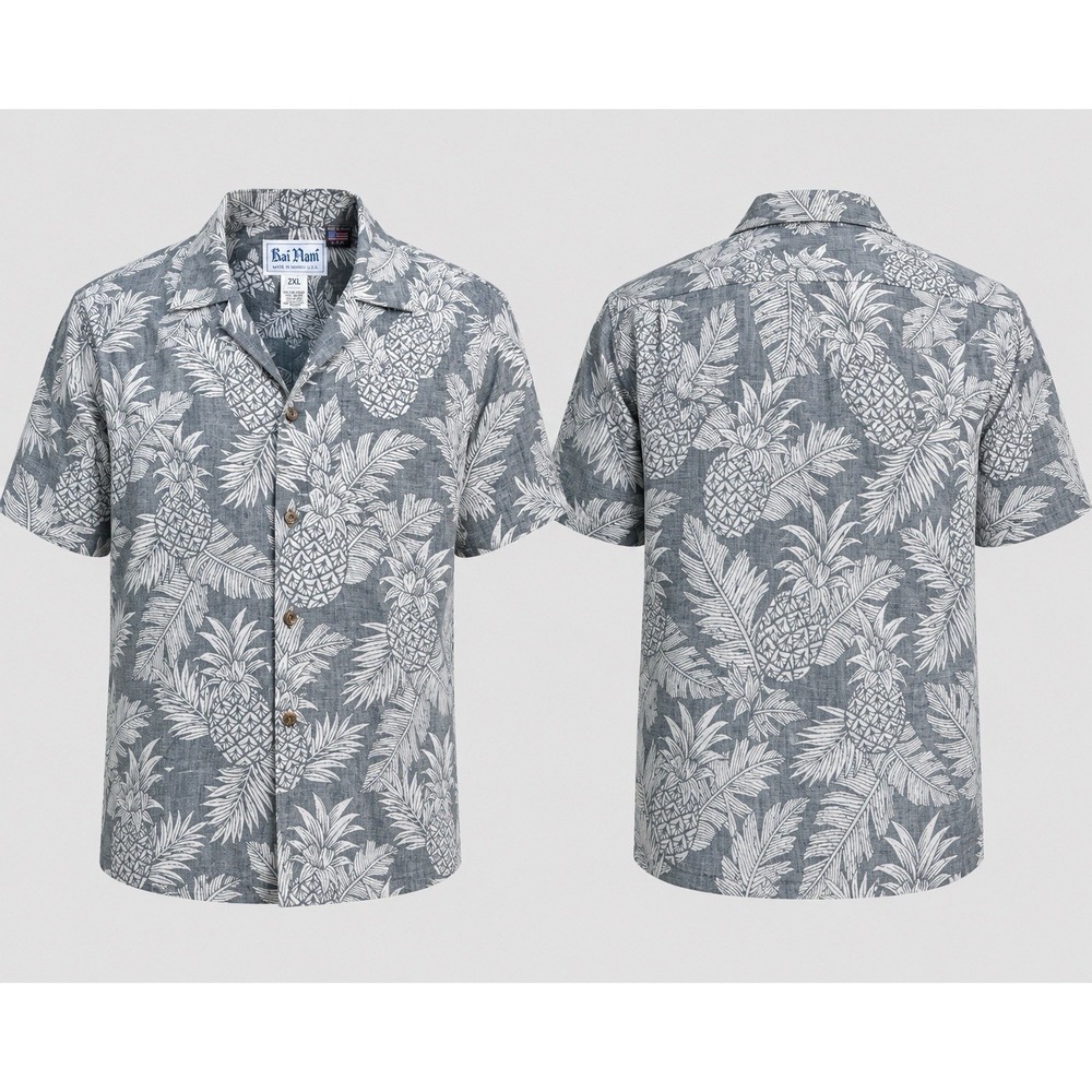 Vintage Rai Nami Hawaiian Shirt, MENS XXL Made in USA FLORAL ALOHA